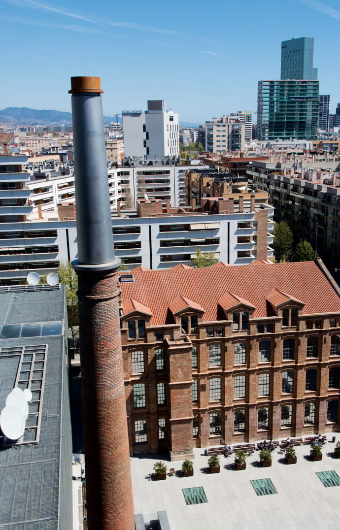 Le quartier Poblenou, une ancienne zone industrielle rebaptisée 22@ en 2000, par la municipalité, pour offrir aux entreprises un environnement innovant.