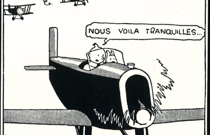 Le Farman F-231 de Tintin dans Les Cigaresdu pharaon, Hergé.
