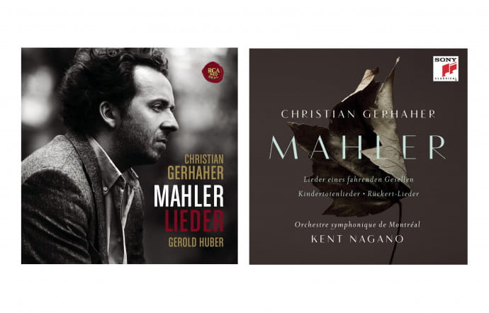 Lieder de Mahler avec piano (RCA) et Lieder avec orchestre (Sony) by Christian Gerhaher.