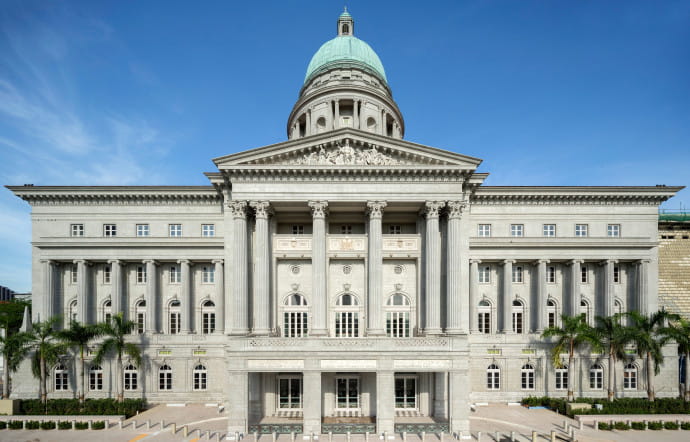 La National Gallery Singapore a trouvé sa place dans les anciens hôtel de ville et Cour suprême de la cité‑Etat.