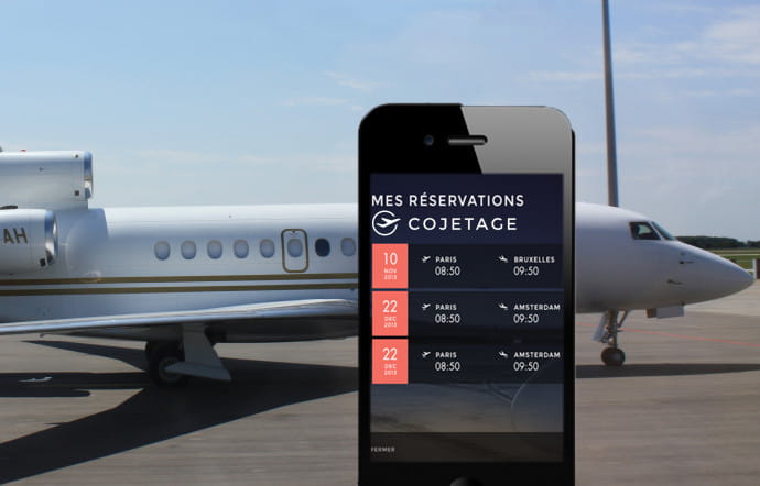 Cojetage, spécialiste de l’empty legs, ce site pilote de la compagnie Wijet s’emploie à démocratiser le jet privé.