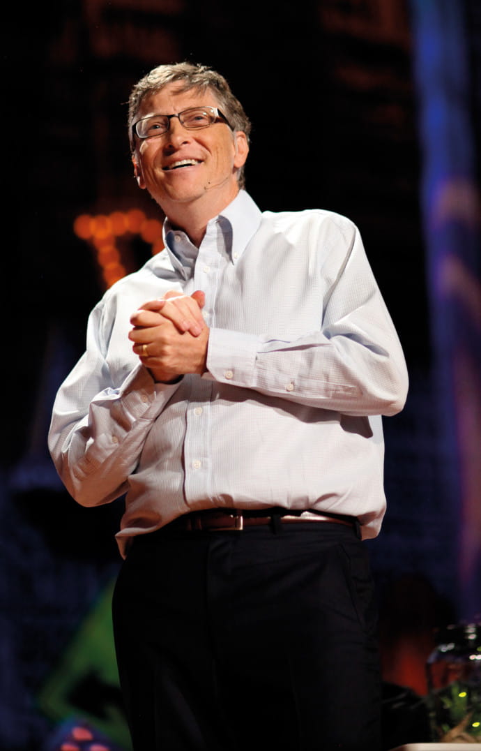 Bill Gates donnant un Ted Talk sur l’avenir du nucléaire en 2010.