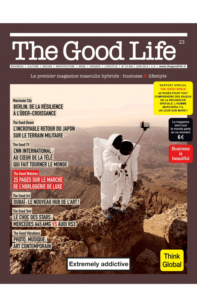 La une du dernier numéro de The Good Life par Julien Mauve