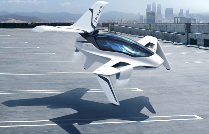 Vue d’artiste de l’Xplorair de Michel Aguilar. Le futur n’a jamais été aussi proche…