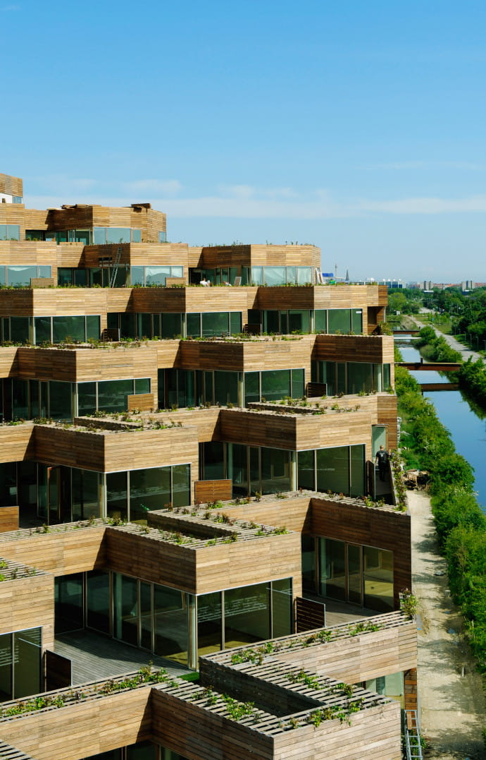 « The Mountain », projet résidentiel de la banlieue de copenhague conçu de façon à garantir la lumière et la vue sur le paysage à tous les logements.