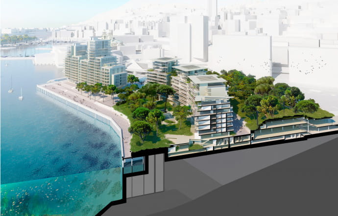 Le projet d’extension de l’anse du portier devrait apporter à Monaco 6 ha de terrains constructibles, gagnés sur ses eaux territoriales.