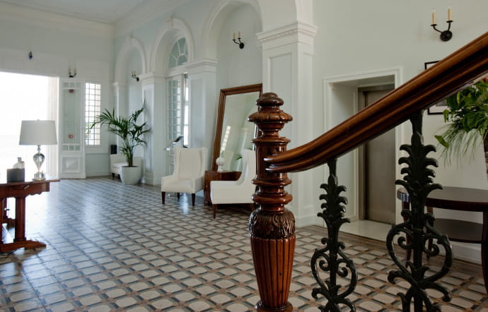 Le lobby du palace possède un charme et une élégance sans pareils.