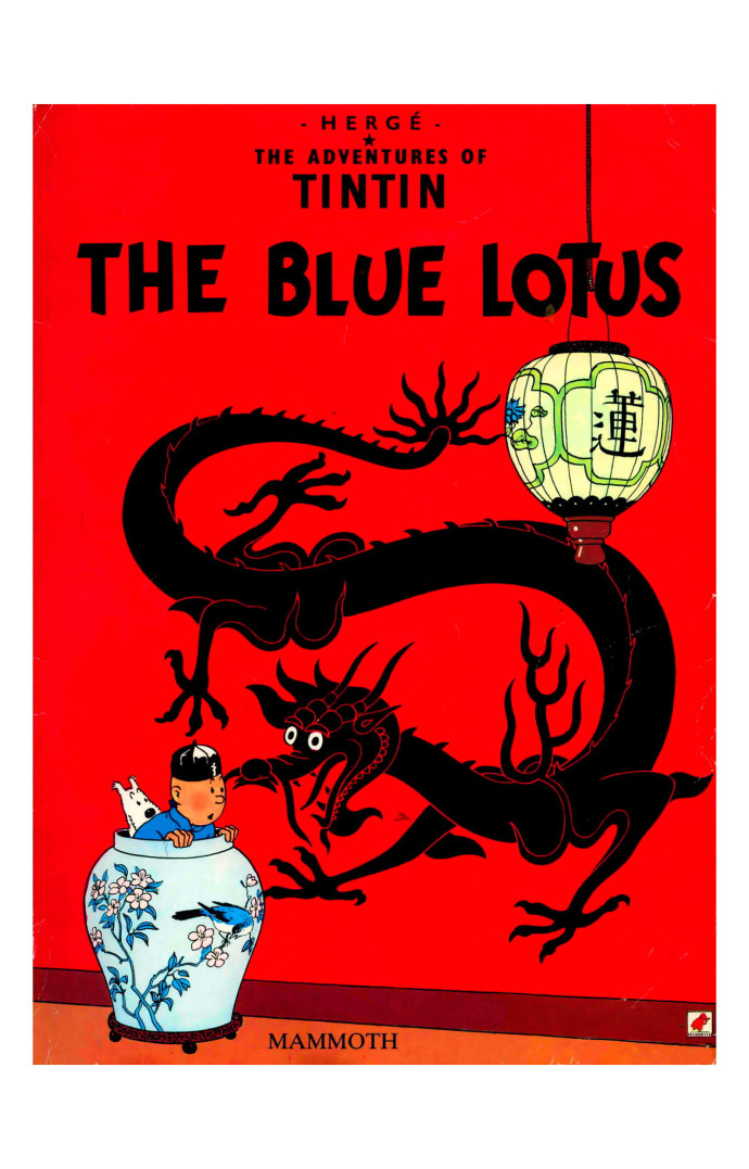« Les aventures de Tintin » sont traduites en 80 langues nationales et régionales. Ici, les déclinaisons du « Lotus Bleu »