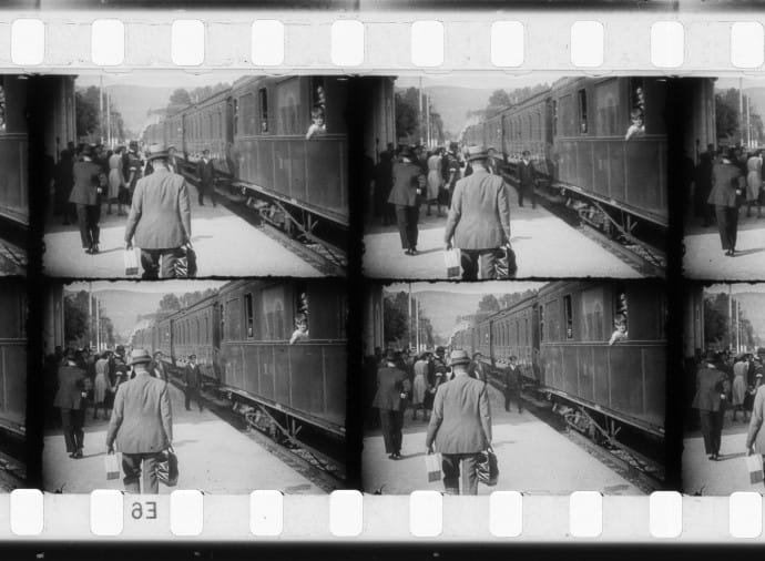 Arrivé d’un train en gare de La Ciotat, des Frères Lumières (1895).