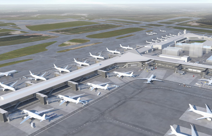 L’extension du HEL, imaginée par les architectes de PES, consiste en la construction de deux nouvelles ailes autour du Terminal 2, permettant d’accueillir plus de gros appareils.