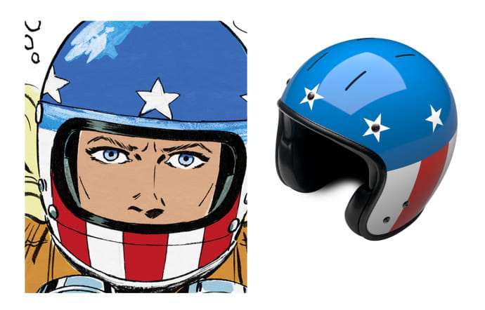 Le casque stars and stripes de Julie Wood.