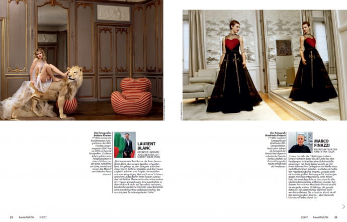 Nos confrères d’IDEAT, magazine de design, photo et décoration, se sont glissés près de Vanity Fait Italia dans le prochain Fotomagazin.