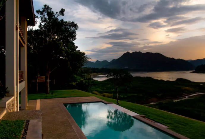 House with Pool on the Mekong, Luang Prabang, Laos