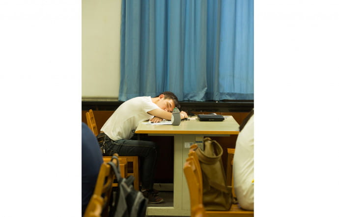 Moment « détente » en salle d’étude…
