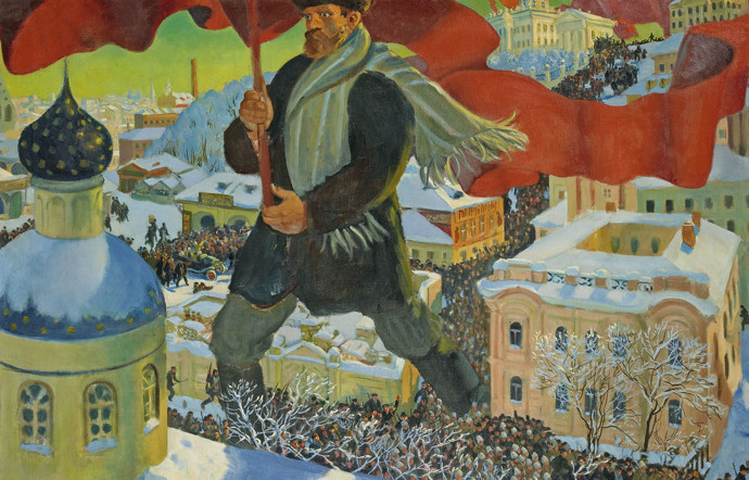 « Bolshevik », Boris Mikhailovich Kustodiev, 1920.