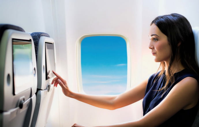 Divertissement en vol sur Air Astana.