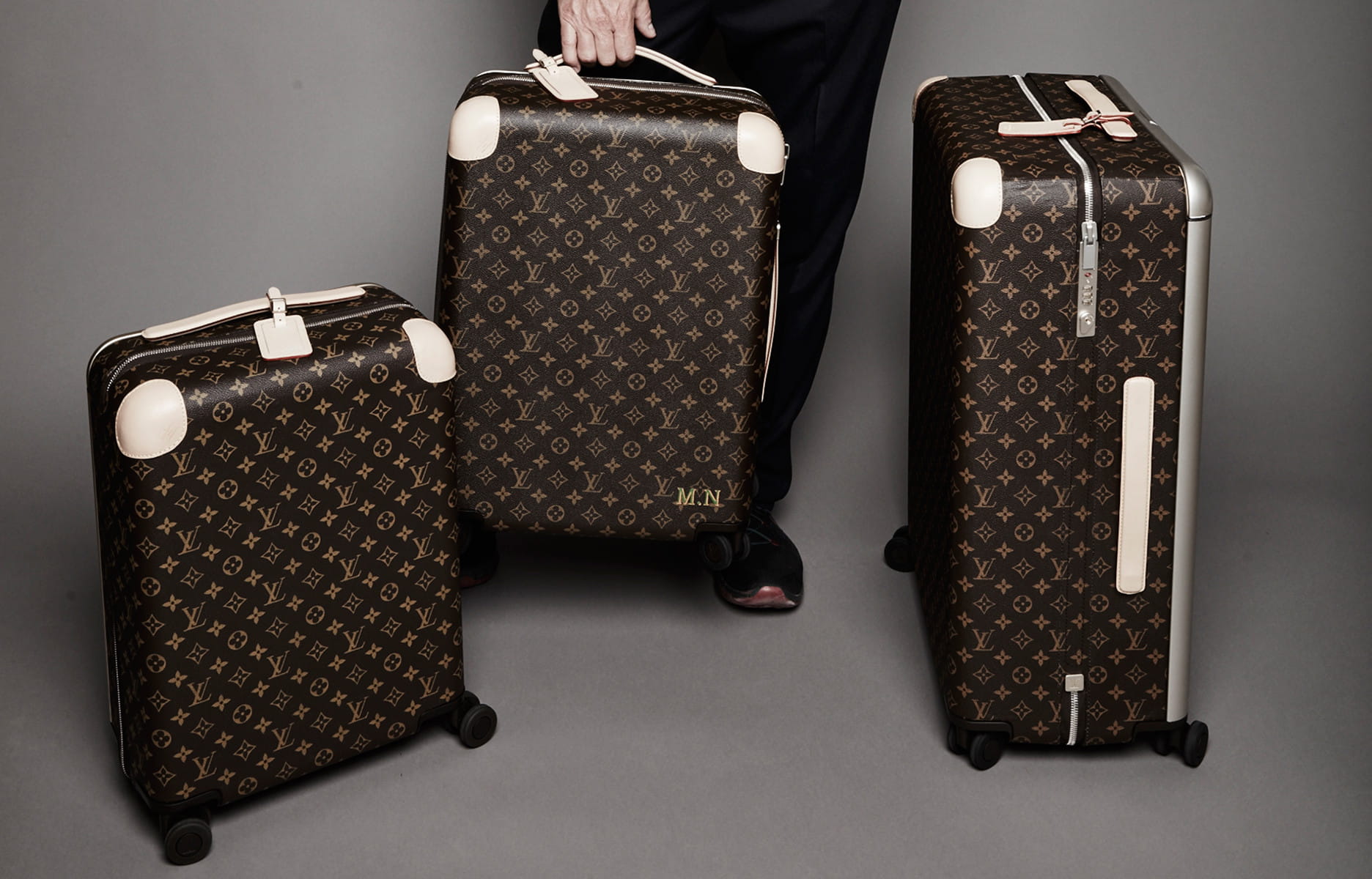 Bagages de luxe d'occasion Hermès et Louis Vuitton