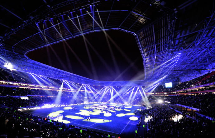 Inauguration du parc OL, en janvier 2016.