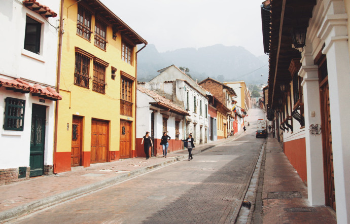 Dans les rues de Bogotá.