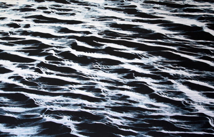 « Light Reflection », détail de la tapisserie murale de Grethe Sørensen, 2016.