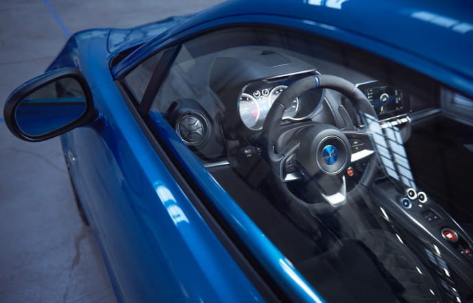 Nouvelle Alpine A110, intérieur.