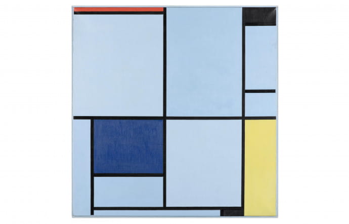 « Painting I », Huile sur toile, Piet Mondrian, 1921.