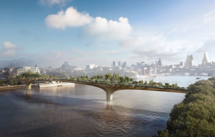 Le Pont-Jardin, à Londres, imaginé par Thomas Heatherwick.