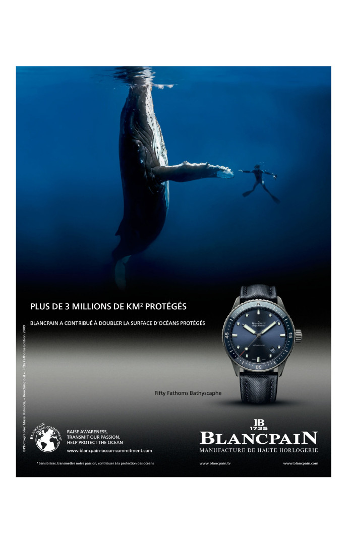 Extraordinaire et onirique, le nouvel affichage Blancpain promeut écologie et technologie.