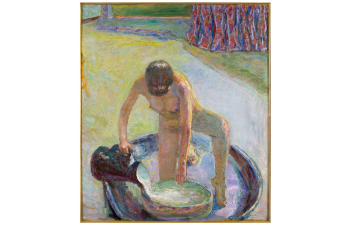 « Nu accroupi au tub », de Pierre Bonnard (1918).