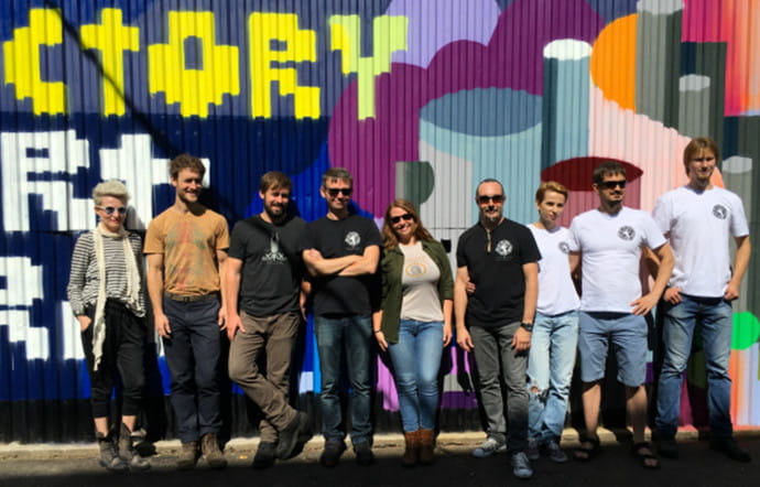 Le team de la Victory Art Brew, près de Moscou.