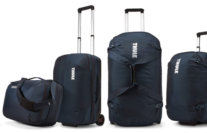 La collection Thule Subterra se compose de 4 sacs à dos disponibles en 3 coloris, d’un bagage cabine de 55cm, d’un bagage 2 en 1 de 55cm et d’un bagage de 70cm.