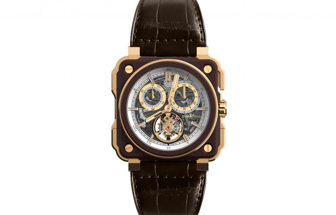 Montre BR X1 Tourbillon Chronographe de Bell & Ross, 151 000 €. Edition limitée à 20 exemplaires.
