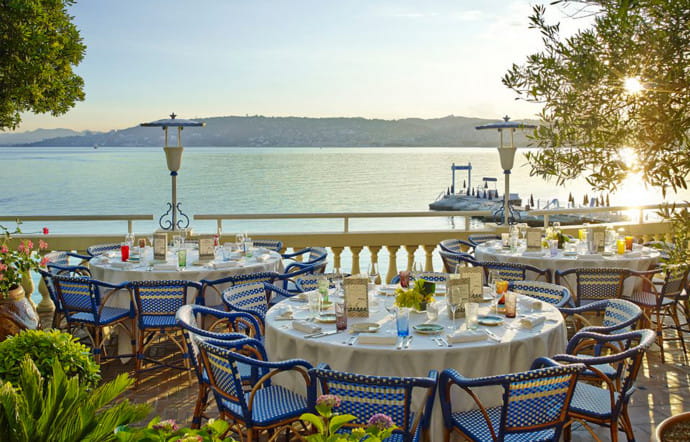 Hôtel Belles Rives, à Jouan-les-Pins, Jean-Marie Massaud adore déjeuner ici.