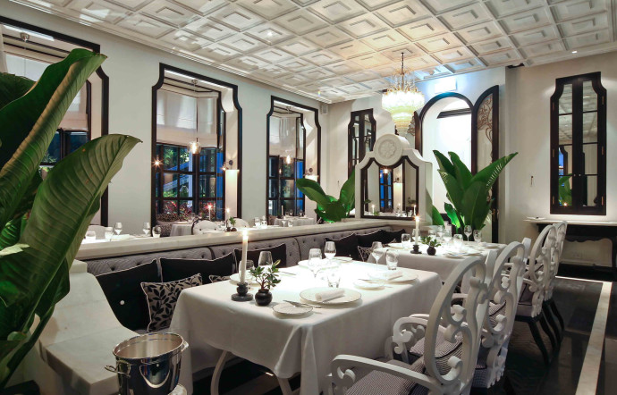 La Maison 1888, le restaurant gastronomique dont la carte a été conçue par le chef français Pierre Gagnaire.