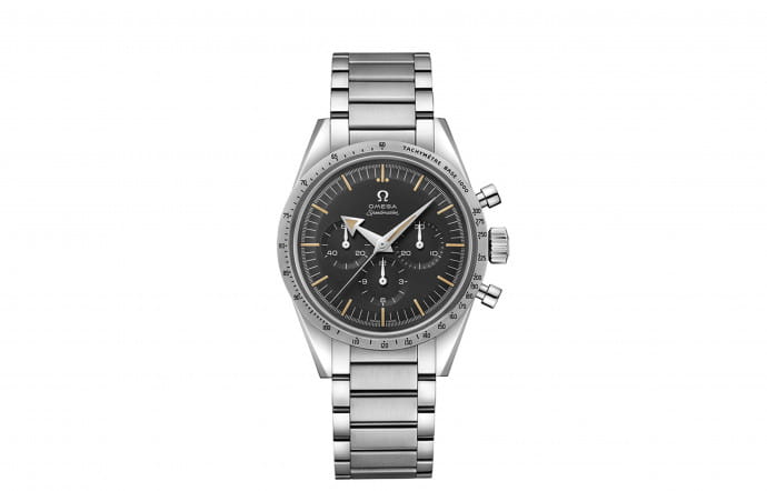 Speedmaster 38 mm, prix tout acier : 6 300 €Limitée à 1957 exemplaires.