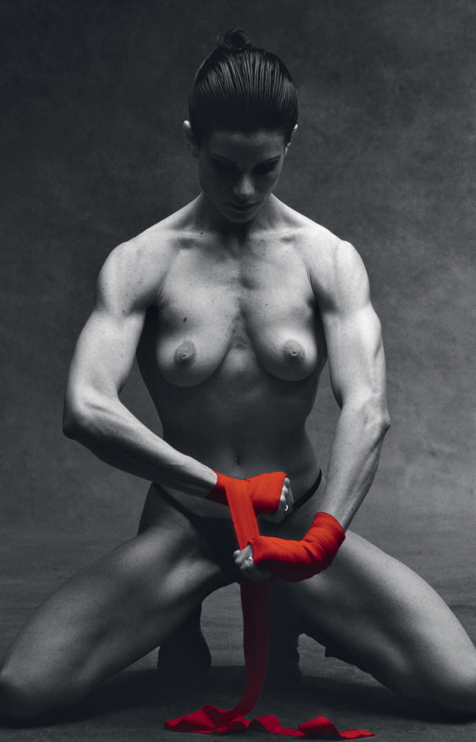 « Lisa Lyon », Francis Giacobetti, Paris Studio, Lui Magazine, 1984.