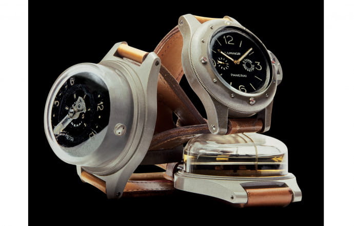 La Luminor de Officine Panerai, montre instrument spécialement imaginée pour les interventions militaires sous-marines, apparaît en 1950.