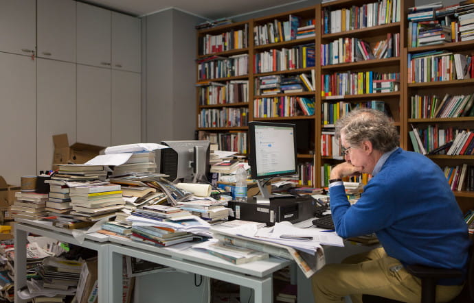 Le bureau des journalistes de la rubrique «Livres».