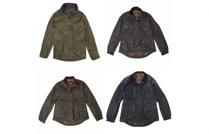 Quelques vestes Barbour x Brompton.