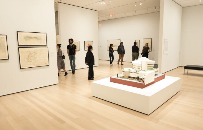 La maquette du musée Guggenheim de New York par Frank Lloyd Wright.