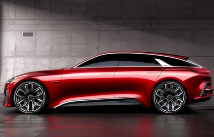 La Kia Peoceed Concept opte pour une carrosserie façon break de chasse à 5 portes.