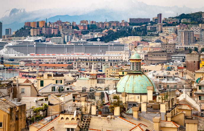 Gênes depuis le Palazzo Rosso.