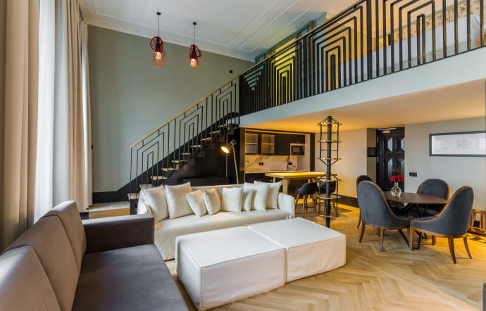 L’une des suites duplex du Room Mate Emir à Istanbul.