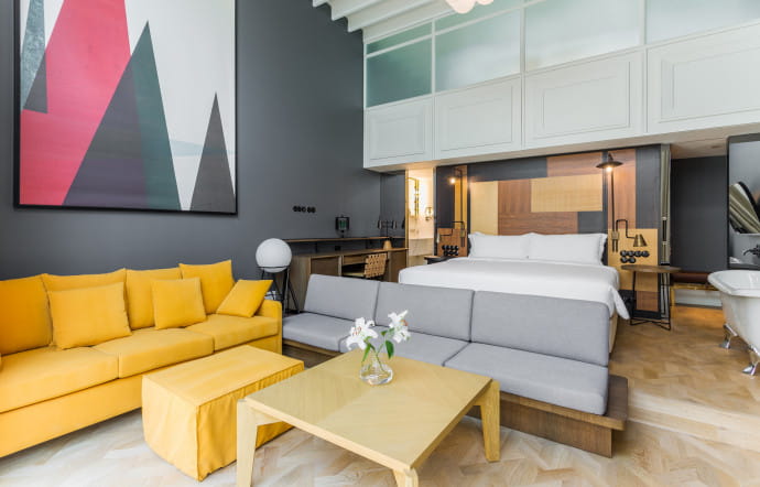 L’une des junior suites du Room Mate Emir à Istanbul.