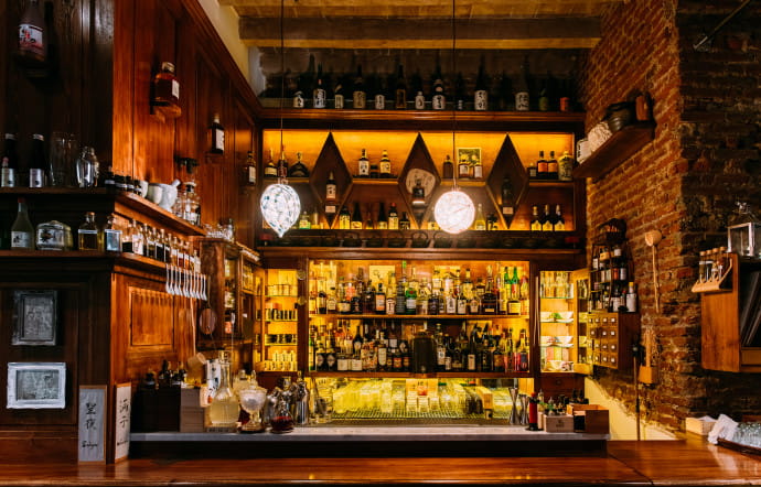 La bar du Sakeya, à Sant’Agostino.