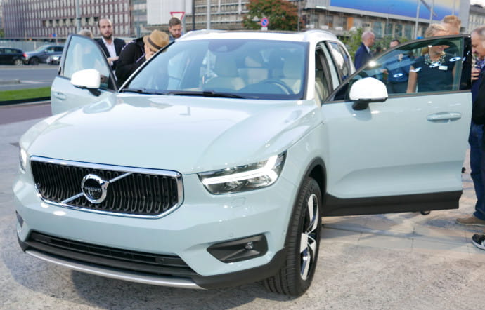 Comme une star, le XC40 de Volvo se dévoilait à Milan le 21 septembre dans le quartier de Porta Nuova.