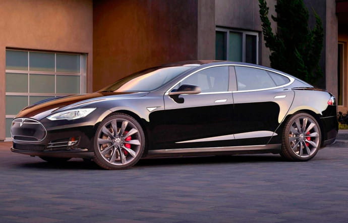 La voiture électrique Tesla Model S.