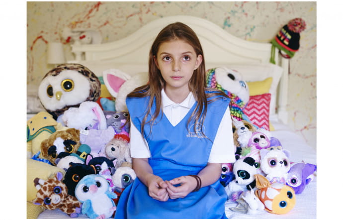 Mysk et sa collection de Beanie Babies.