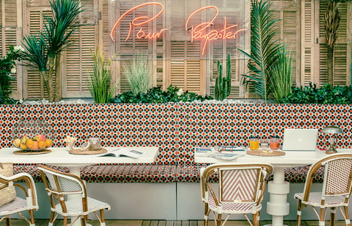 Le patio.