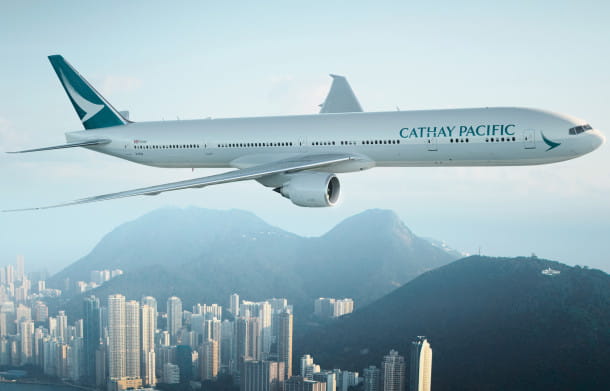 Avion Cathay Pacific.